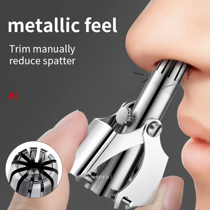 Nose Hair Trimmer, Nose Hair Shaving Device For Men And Women, Manual Nose Hair Cutter