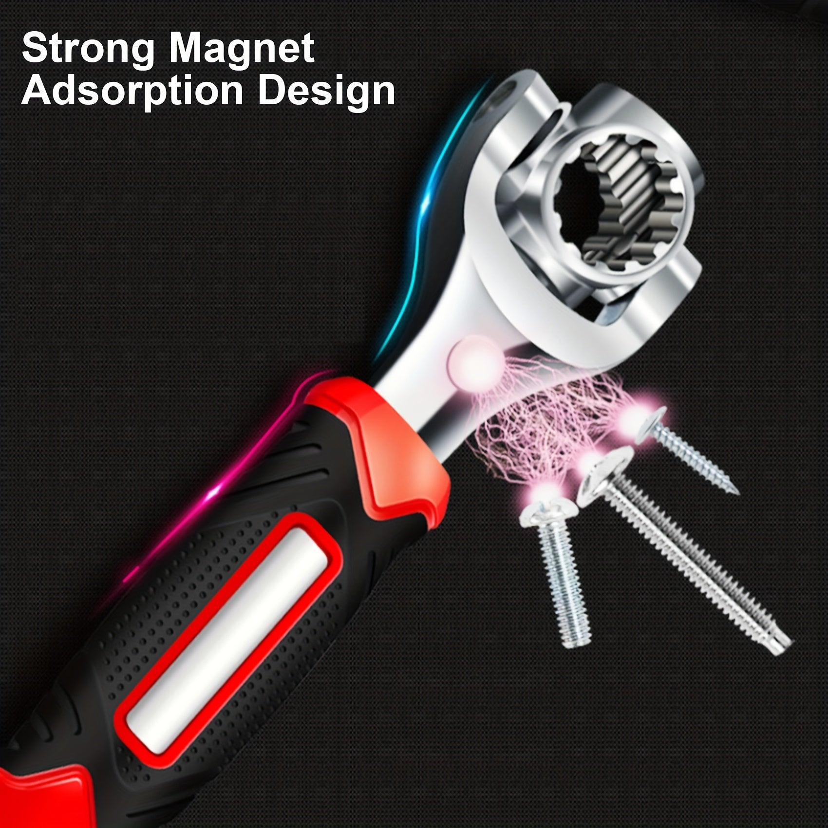 Upgrade Your Toolbox with This 52-in-1 Universal Socket Wrench - 360° Rotating Head & Powerful Magnet!