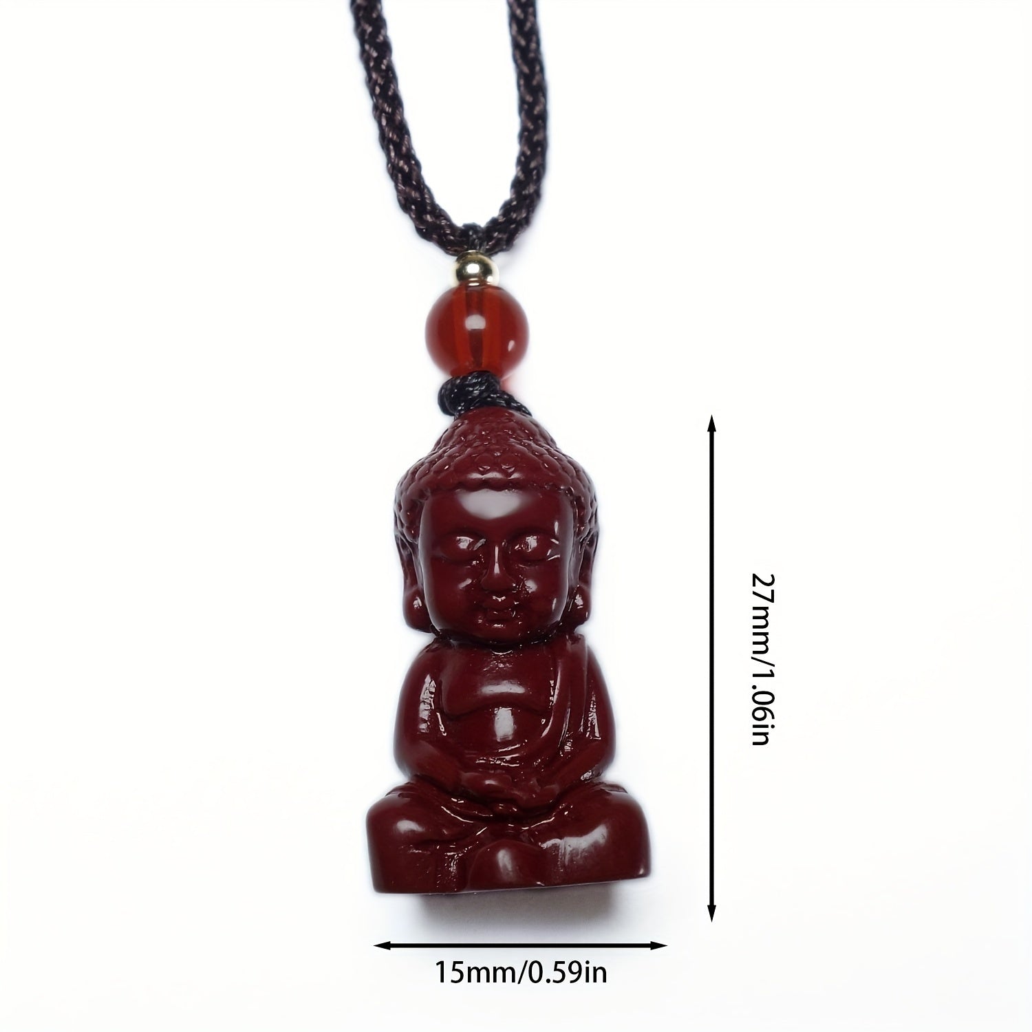 Natural Cinnabar Necklace Tathagata Buddha Necklace For Men And Women Necklace Body Protection Safety Necklace