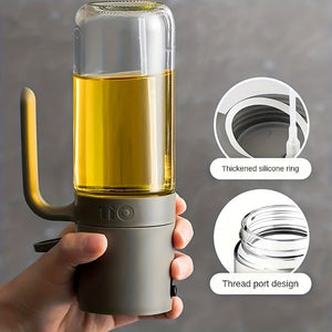 Versatile 8.5oz BPA-Free Glass Oil Sprayer – Perfect for Air Frying, Salads & BBQ; Easy to Clean