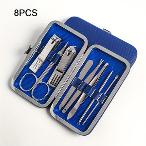 Complete Professional Manicure & Pedicure Set - Nail Clipper, Cutter, Files & More - Perfect for Home & Travel!