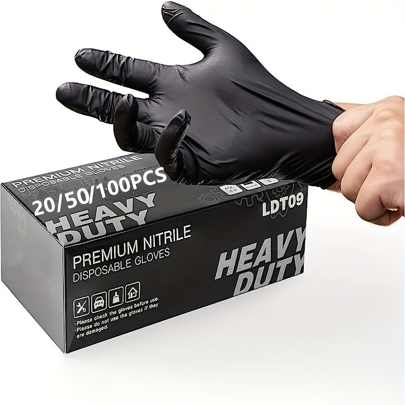 Commercial-Grade Nitrile Gloves: Waterproof, Anti-Static, Perfect for Household Cleaning, Kitchen, Tattoo, 5-99 Pcs, Universal Fit