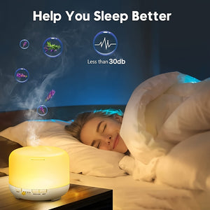 1pc 16.91oz Air Humidifier With Colorful Night Lights USB Humidifier Mini Cool Mist Humidifier For Office Bedroom Room Air Humidification Te