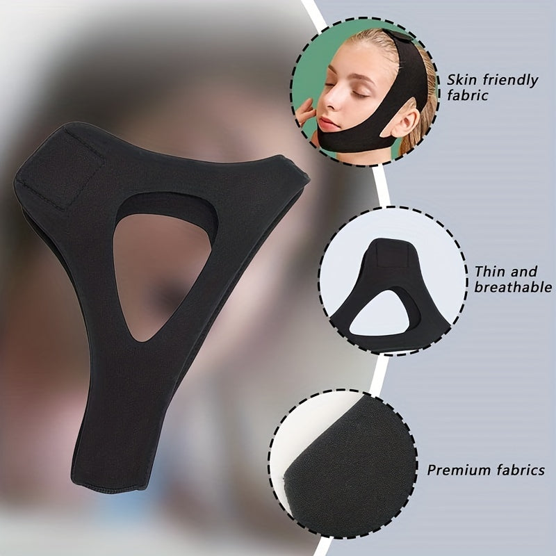 1pc Anti Snore Chin Strap, To Keep Mouth Closed Stopping Snore Chin Strap, Anti Snoring Devices For Women Men Better Sleep, Anti Snoring Bel