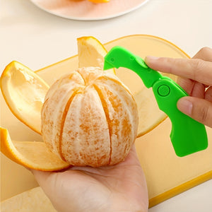 6pcs Creative Orange Peeler with Ring Handle - Easily Peel Oranges, Lemons, and Grapefruits - Kitchen Gadget for Effortless Fruit and Vegeta