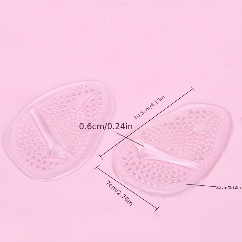 1 Pair Silicone Forefoot Pad Insert Metatarsal Pads For Women High Heels Sandals Non-slip Ball Of Foot Cushions Pads For Feet