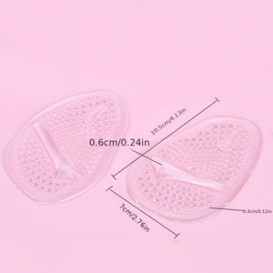 1 Pair Silicone Forefoot Pad Insert Metatarsal Pads For Women High Heels Sandals Non-slip Ball Of Foot Cushions Pads For Feet