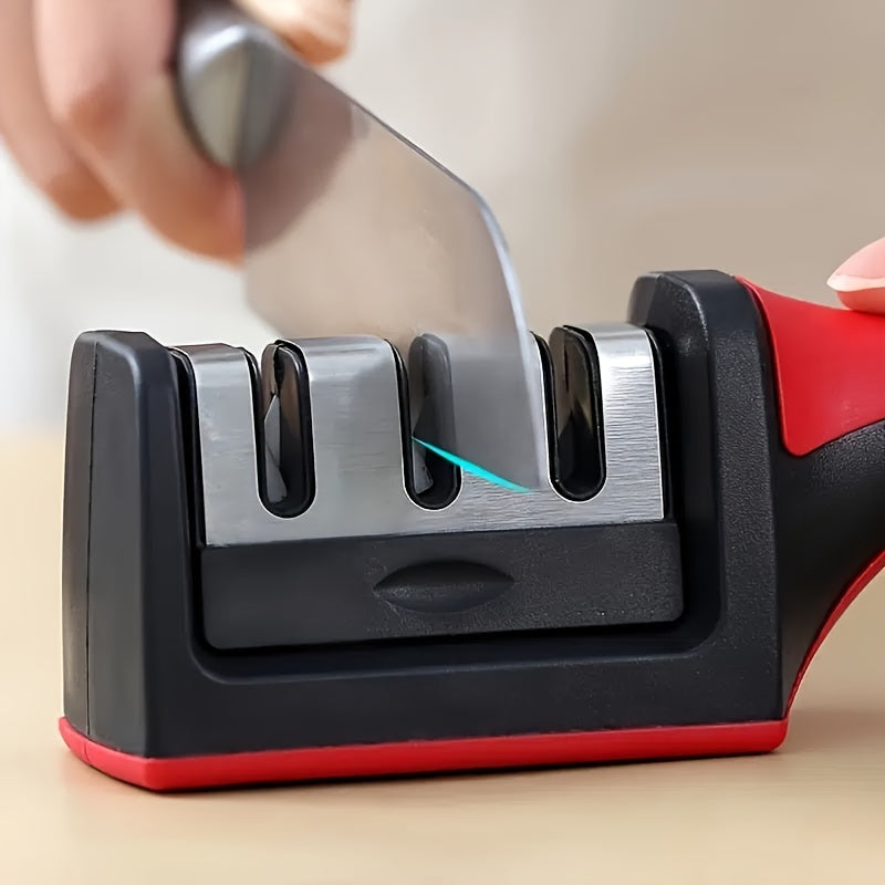 1pc Effortlessly Sharpen Knives Anywhere With Our Portable Multifunctional Knife Sharpener - Ergonomic Handle For Comfortable Grip