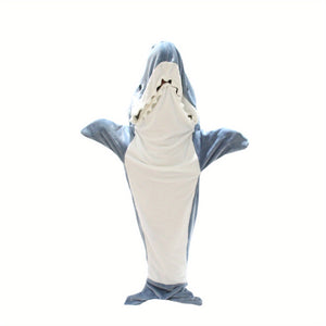 1pc Shark Blanket Adult Boys Girls Shark Blanket Wearable Shark Blanket Shark Sleeping Bag Christmas Gift