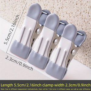 10pcs Non-slip Small Heavy Duty Plastic Food Clips, Clothes Drying Clips