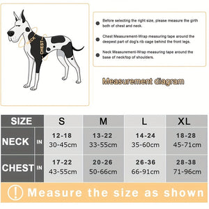 Comfortable & Reflective No-Pull Dog Harness - Adjustable Soft Padded Vest for Small to Large Dogs