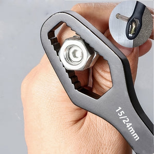 1PC 3-24mm Multifunctional Double Head Wrench, Household Tools Universal Self-tightening Adjustable Special-shaped Wrench Portable Hand Tool