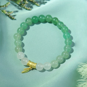 Trendy Classic Natural Jade Round Beads Decorative Bracelet For Men, Holiday Birthday Gift For Boyfriends / Girlfriends