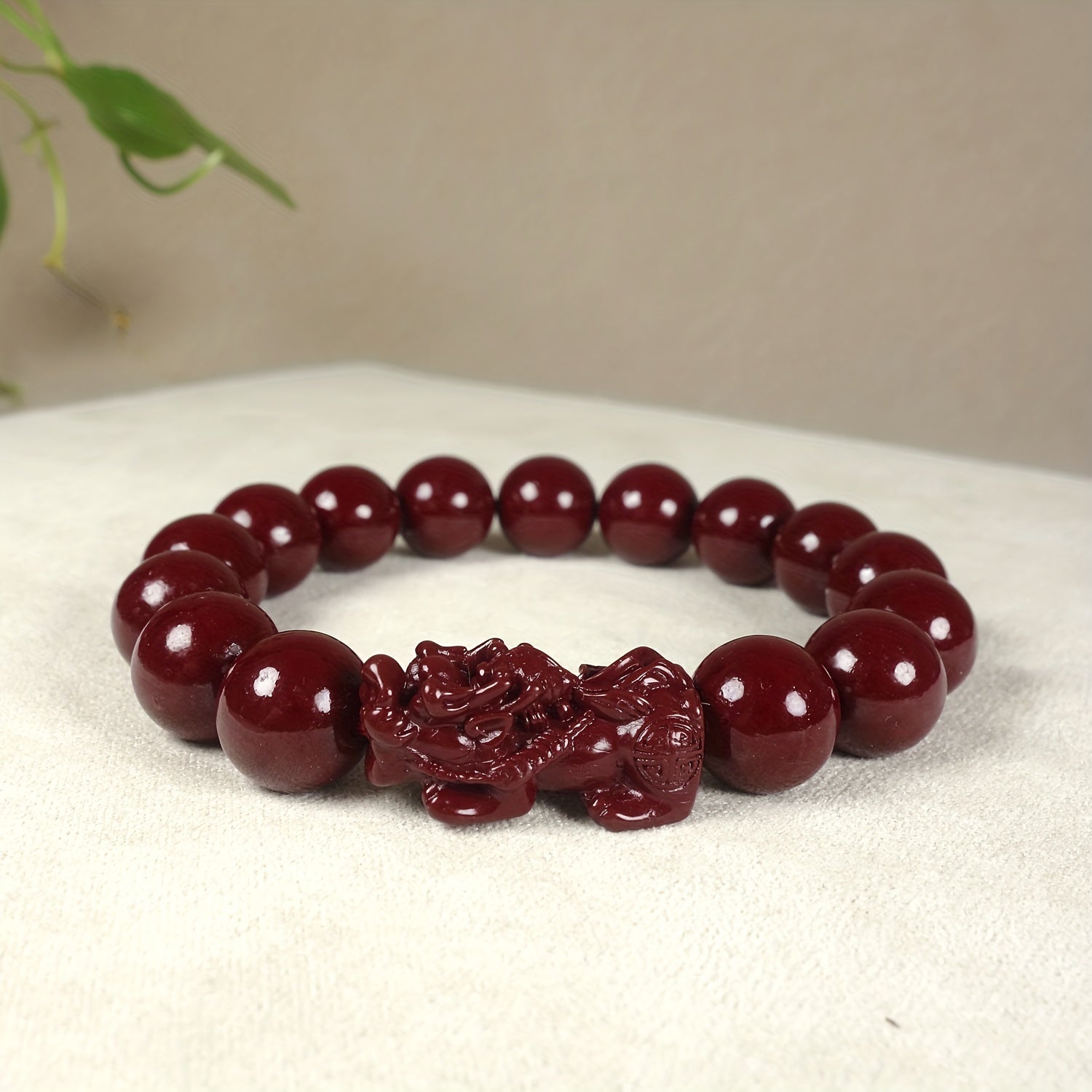 1pc Cinnabar Pixiu Men's Bracelet, Good Luck Jewelry,  Attract Wealth, Couple Bracelet, Best Delicate Lucky Gift For Men Women