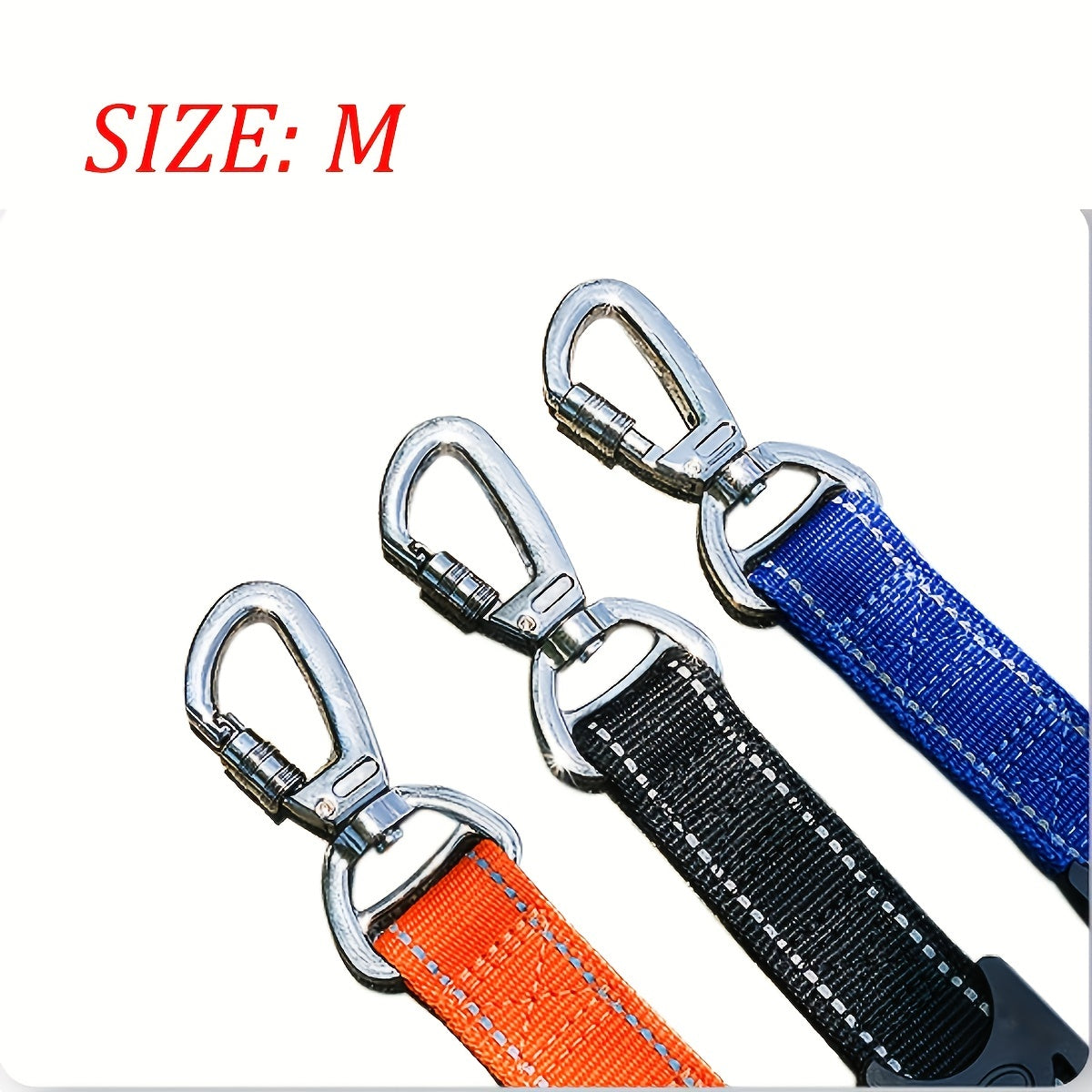 Dog Leash With Comfortable Padded Handle And Highly Reflective Threads, 4-6FT Stretch Dog Leash For Medium Large Dogs Training Walking