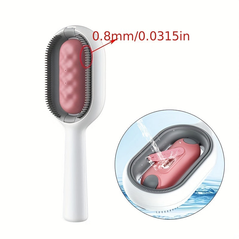 Pet Brush With Water Double Sided Hair Removal Brushes For Cat Dog Pet Grooming Comb Kitten Brush