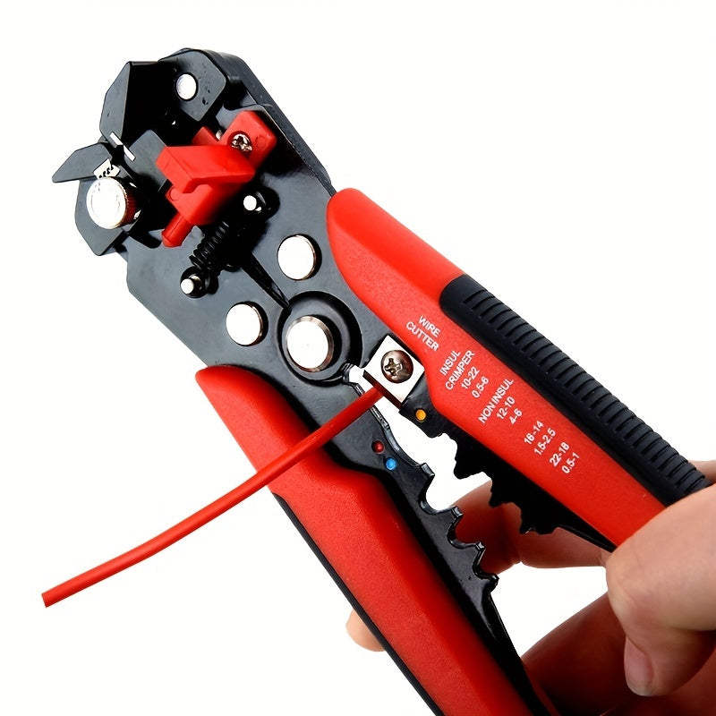 1pc Automatic Wire Stripper: Multifunctional Cable Cutter & Pliers For Electrical Wire Stripping, Cutting & Crimping