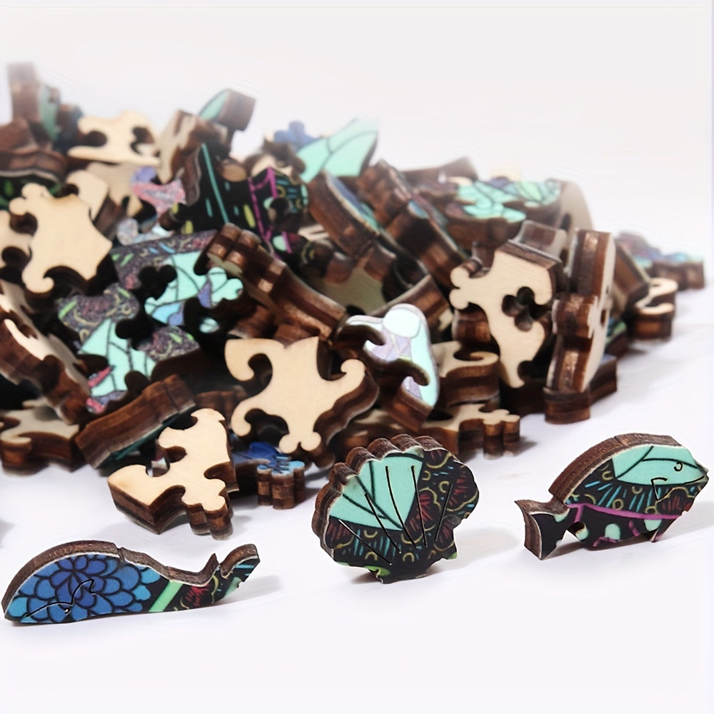 Unique Irregular Wood Puzzles - Animal Shaped Jigsaw Puzzles for Adults