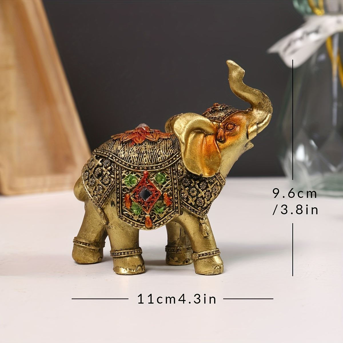 1pc Elephant Decoration Ornament Art Work Crafts