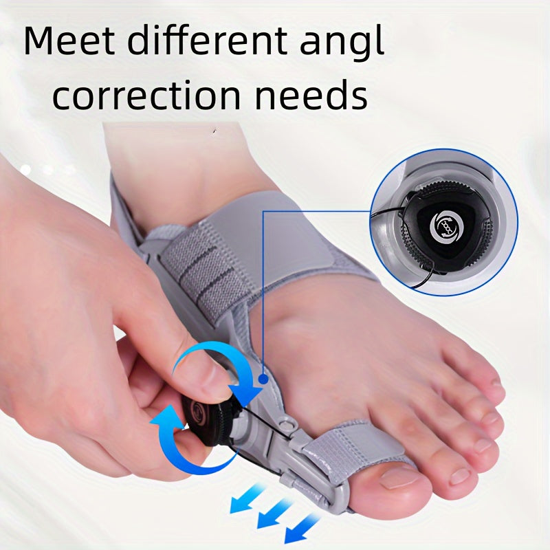 1pc Adjustable Hallux Valgus Corrector with Thickened Silicone Pad for Male and Female Toe Alignment