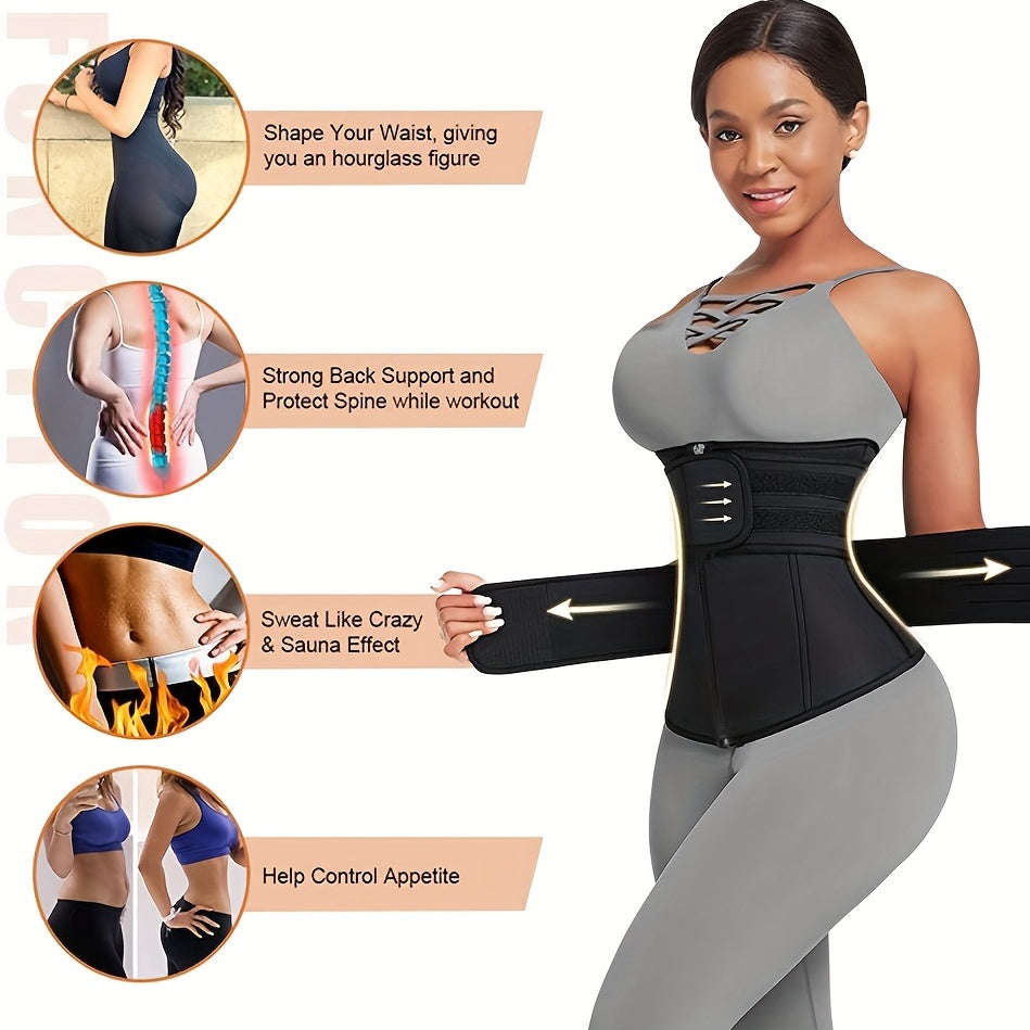 1pc Waist Shaping Belt For Shaping Abdomen, Self Cultivation, Sweating Training Device, Adjustable Waistband Lumbar Support For Weight Loss