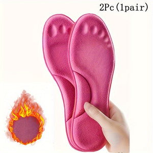 1pair Self Heated Thermal Insoles, For Feet Winter Thermal Thicken, Memory Foam Shoe Pads, Men Women Sports Shoes Self-heating Shoe Pads