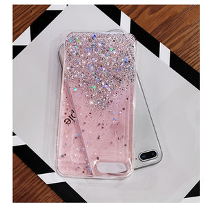 Luxury Design Glitter Bling Clear Soft Silicone Case Cover For IPhone 11 12 13 14 Pro Max X XS XR 7 8 Plus SE 6S MiNi