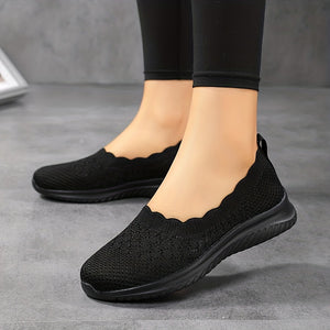 Ultra-Comfy Casual Slip-On Shoes for Women - Breathable Mesh, Lightweight for Everyday Wear & Outdoor Activities