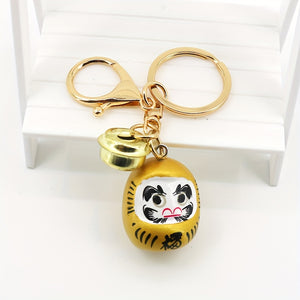 1PC Cartoon Tumbler Shaped Key Chain Doll Prayer Pendant For Good Luck Couple Bag Star Pendant Key Chain