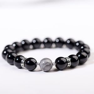 Simple Moon & Star Shape Pendant Beaded Bracelet Temperament Couple Girlfriend Bracelet Gift