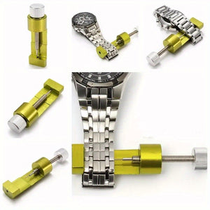 Watch Repair Tool, Watch Strap Link Pin Adjustable Remover, Full Metal Watch Strap Link Remover, 3 Pin DIY Repair Tool