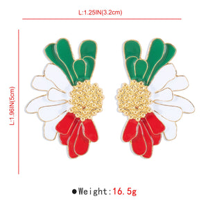 Flower Design Earrings Gift for families