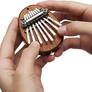 8 Key Mini Kalimba High Quality Exquisite Finger Thumb Piano Marimba Musical Good Accessory Pendant Gift,Christmas And Halloween Gift,Thanks