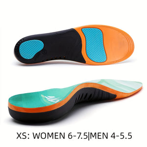 1 Pair Plantar Fasciitis Orthotic Shoe Inserts, Athletic Running Insoles For Women And Men, Arch Support Gel Comfort Shoe Insoles