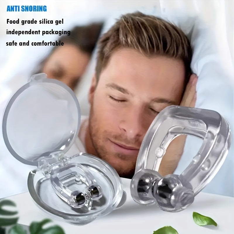 3pcs Anti Snoring Device, Magnetic Anti Snoring Nose Clip, Men And Women Creative Sleeping Aid