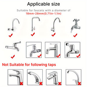 Multi-Purpose Faucet Sprayer with Easy Installation - Perfect for Hair Washing and Pet Bathing - Durable, Flexible Hose Fits Various Faucet