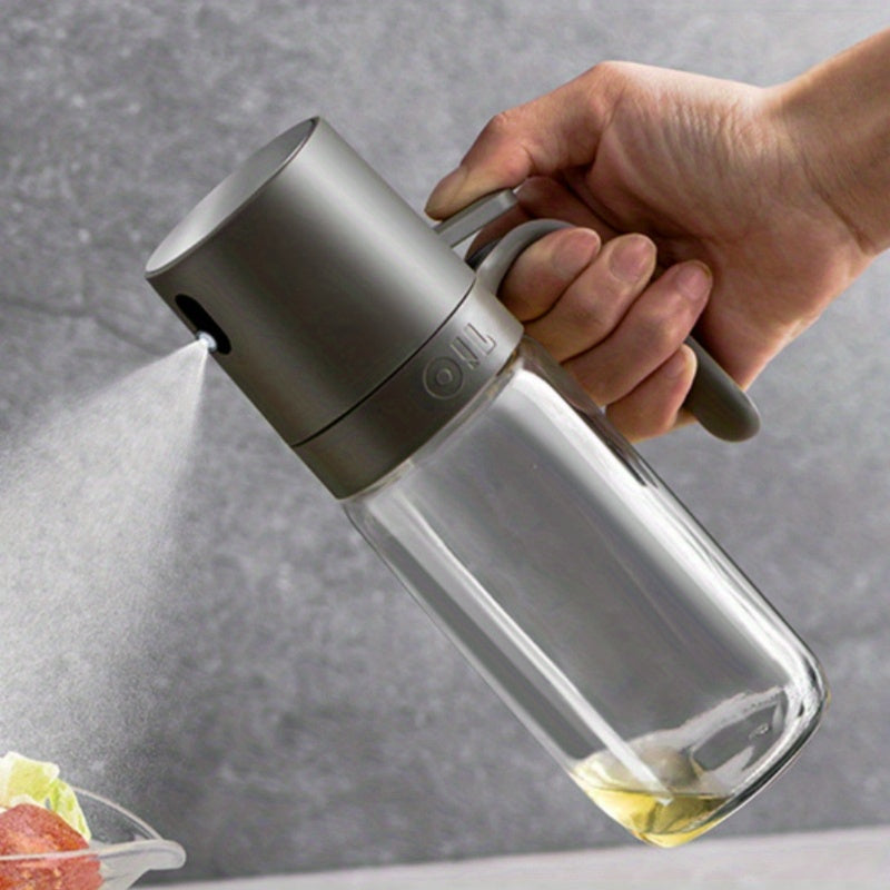 Versatile 8.5oz BPA-Free Glass Oil Sprayer – Perfect for Air Frying, Salads & BBQ; Easy to Clean