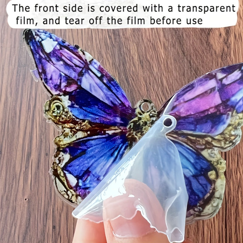 1pc Unique Butterfly Car Pendant: Add a Touch of Beauty to Your Car Interior with This Stylish Keychain Decoration!