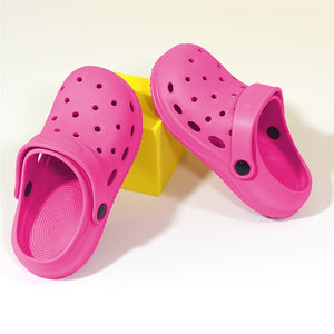 Kids' All-Season Breathable EVA Clogs - Lightweight, Anti-Slip with Geometric Design, Perfect for Indoor/Outdoor Play