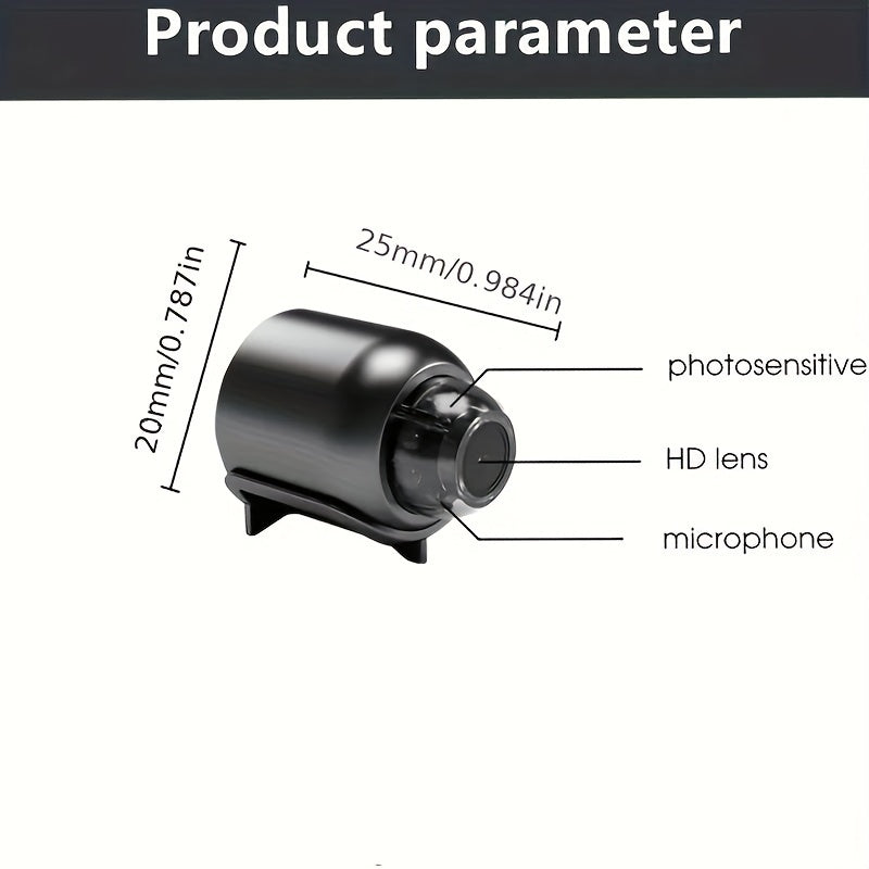 1080P HD Wireless Camera - Night Vision, 140° Wide View, 2.4GHz WiFi - Perfect for Home, Office & Store Security, SD Card Not Included