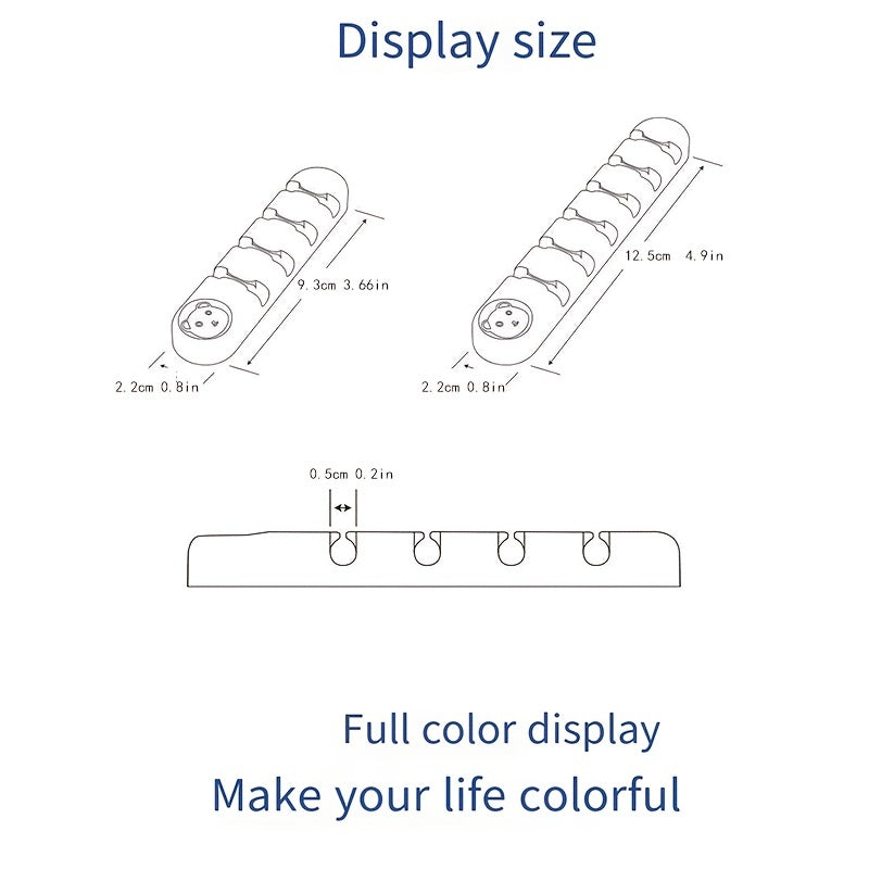 Creative Desktop Cable Organizer Computer Wire USB Charging Cable Mobile Phone Charging Cable Organizer Silicone Cable Winder