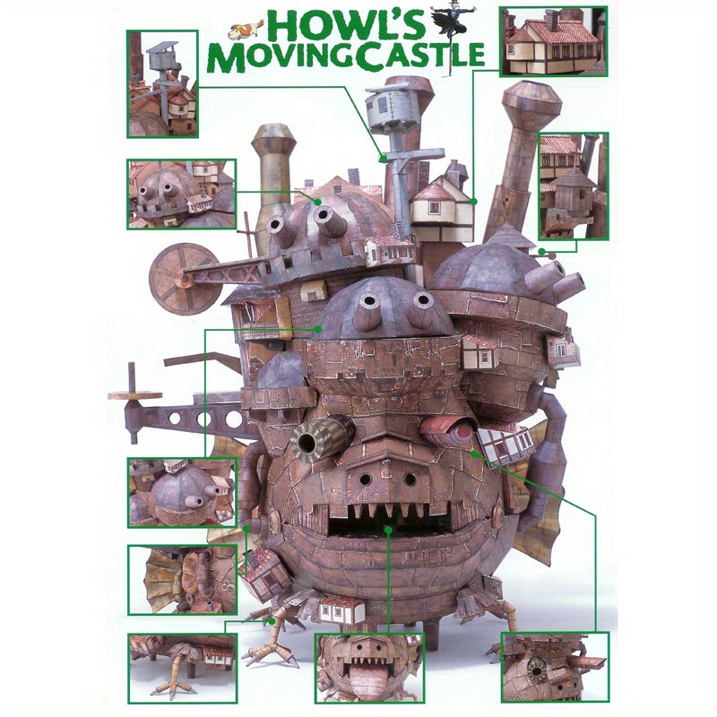 Howl's Moving Castle Animation Action Figure Miyazaki Hayao Animation DIY Gift 3D Paper Puzzle Model Handmade Education Toys Christmas Hallo