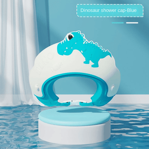 Baby Soft Rubber Waterproof Shampoo Cap, Children Shampoo Artifact, Baby Shampoo Cap Waterproof Ear Protector, Baby Bath Shower Cap, Dinosau