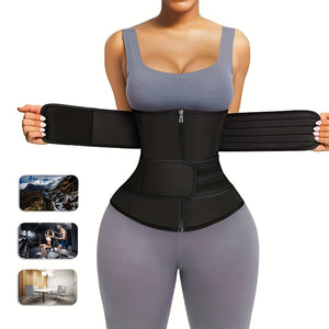 1pc Waist Shaping Belt For Shaping Abdomen, Self Cultivation, Sweating Training Device, Adjustable Waistband Lumbar Support For Weight Loss