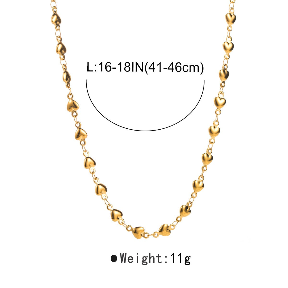 Strong Personality Alloy Material Golden Color Necklaces Funky Design for Women