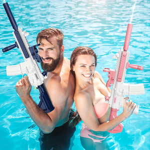 M416 Electric Water Gun - Powerful Water Soaker With External Water Bottle Connection - Up To 20 FT Long Range Automatic Toy For Kids & Adul