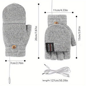 Stay Warm & Cozy All Winter Long With USB Heating Gloves For Women & Men!