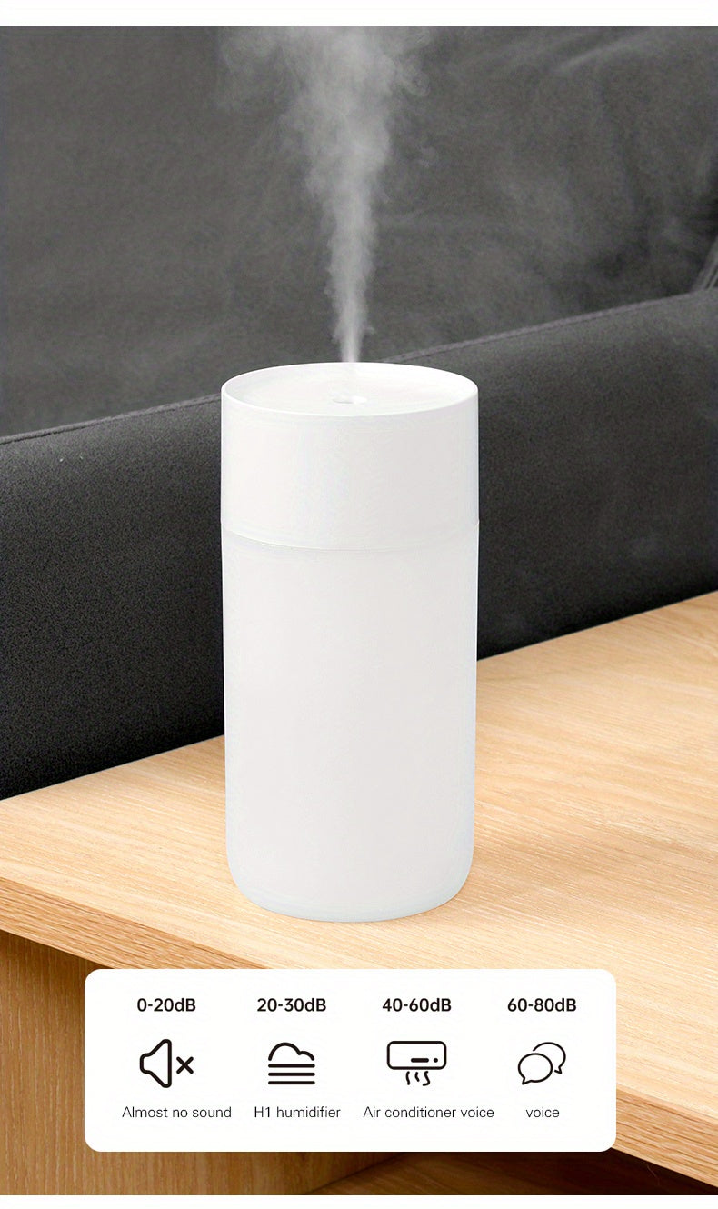 1pc 400ml USB Mini Air Humidifier with Aroma Essential Oil Diffuser - Perfect for Home and Car Use