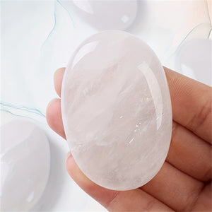 Natural Crystal Various Oval Palm Stones,Used For Alleviating Anxiety Pocket Massage Worry Stone,Natural Polishing Energy Stone Crystal Decor