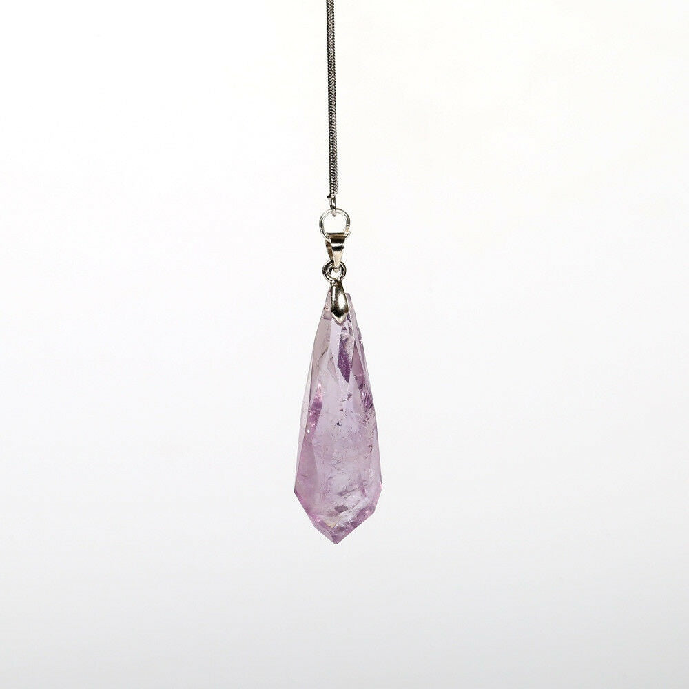 Natural Amethyst Chakra Necklace Pendant Healing Energy Crystal